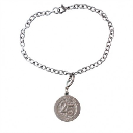 Nano Charm Bracelet with 25 Years of Geocaching charm