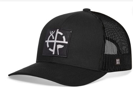 Geocaching Trucker Caps – Sort (Sort/Sølv patch)